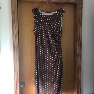 Talbots “Pretty Woman” Brown Polka Dot Dress